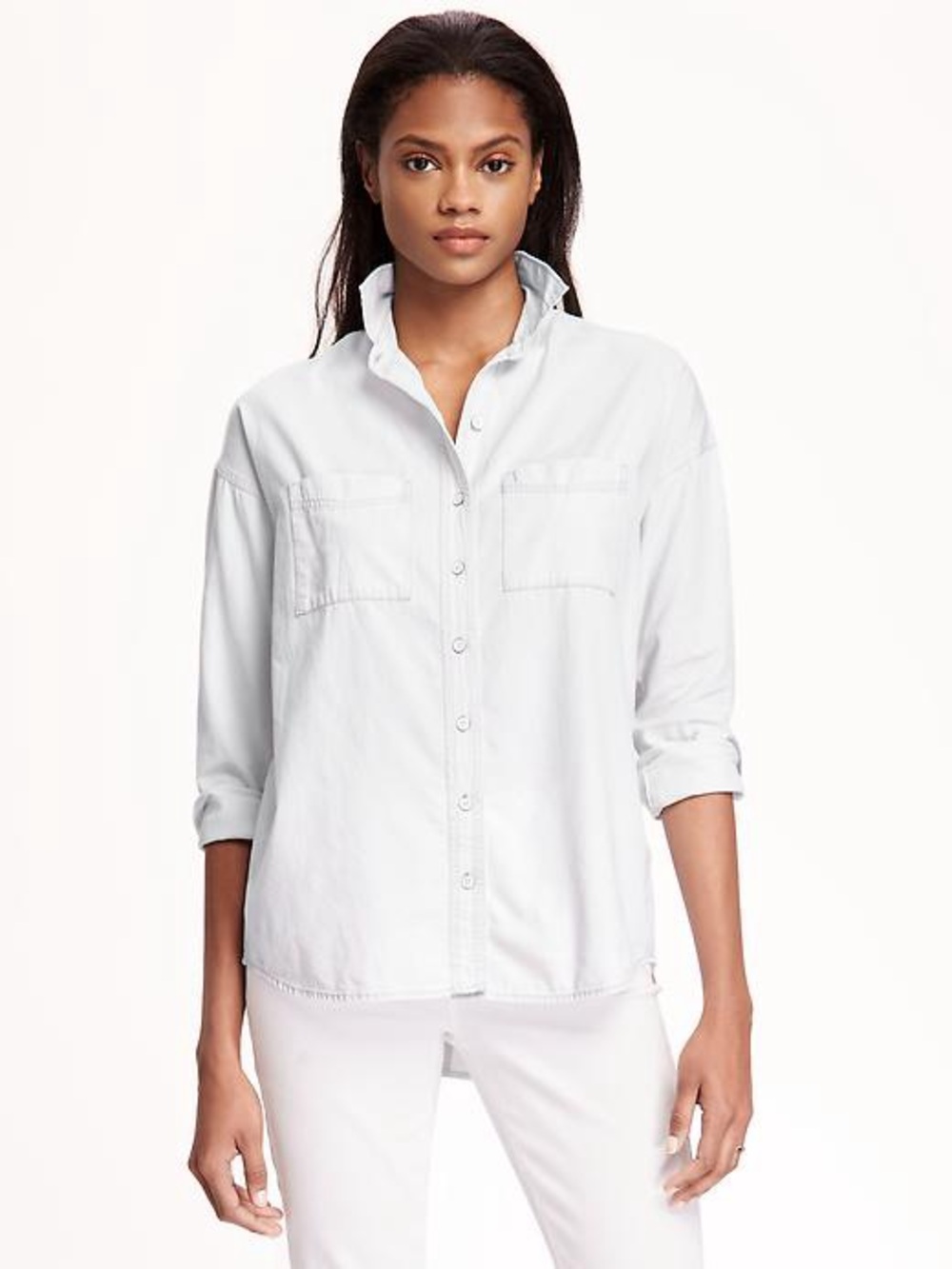 Old Navy Chambray Boyfriend Shirt